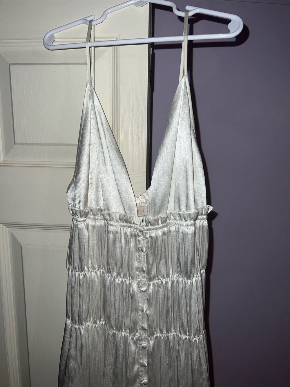 Ramy Brook White Tiered Maxi Dress - Picture 2 of 5